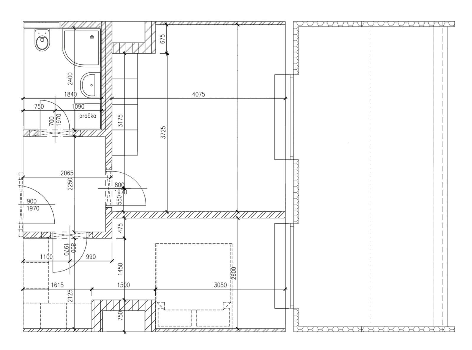 Pronájem bytu 2+kk 41 m², Praha, Praha Pronájem bytu 2+kk 41 m², Praha, Praha