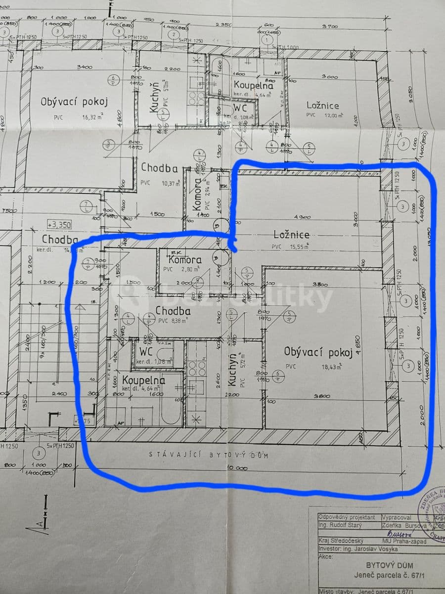 Pronájem bytu 2+1 57 m², Úhonická, Jeneč, Středočeský kraj Pronájem bytu 2+1 57 m², Úhonická, Jeneč, Středočeský kraj