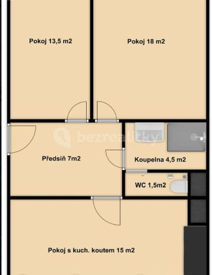 Pronájem bytu 3+kk 62 m², Terronská, Praha, Praha Pronájem bytu 3+kk 62 m², Terronská, Praha, Praha