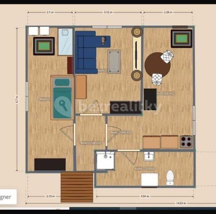 Pronájem bytu 2+1 62 m², Vojanova, Beroun, Středočeský kraj Pronájem bytu 2+1 62 m², Vojanova, Beroun, Středočeský kraj