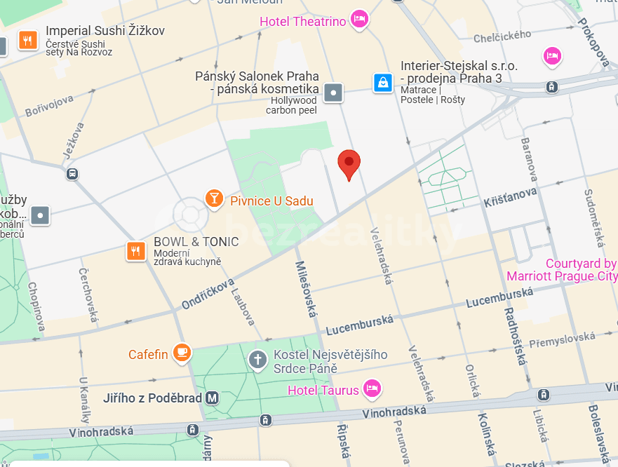 Pronájem bytu 2+kk 52 m², Čajkovského, Praha, Praha Pronájem bytu 2+kk 52 m², Čajkovského, Praha, Praha