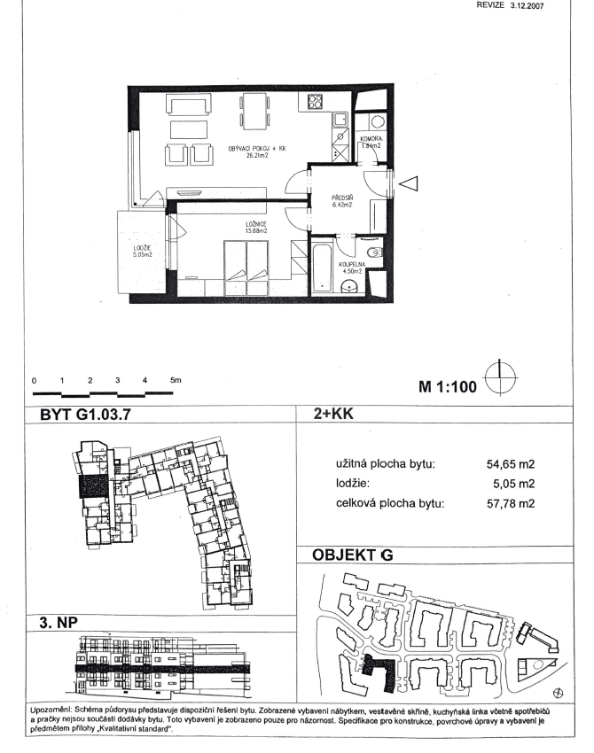 Pronájem bytu 2+kk 54 m², Bratislavská, Praha, Praha Pronájem bytu 2+kk 54 m², Bratislavská, Praha, Praha