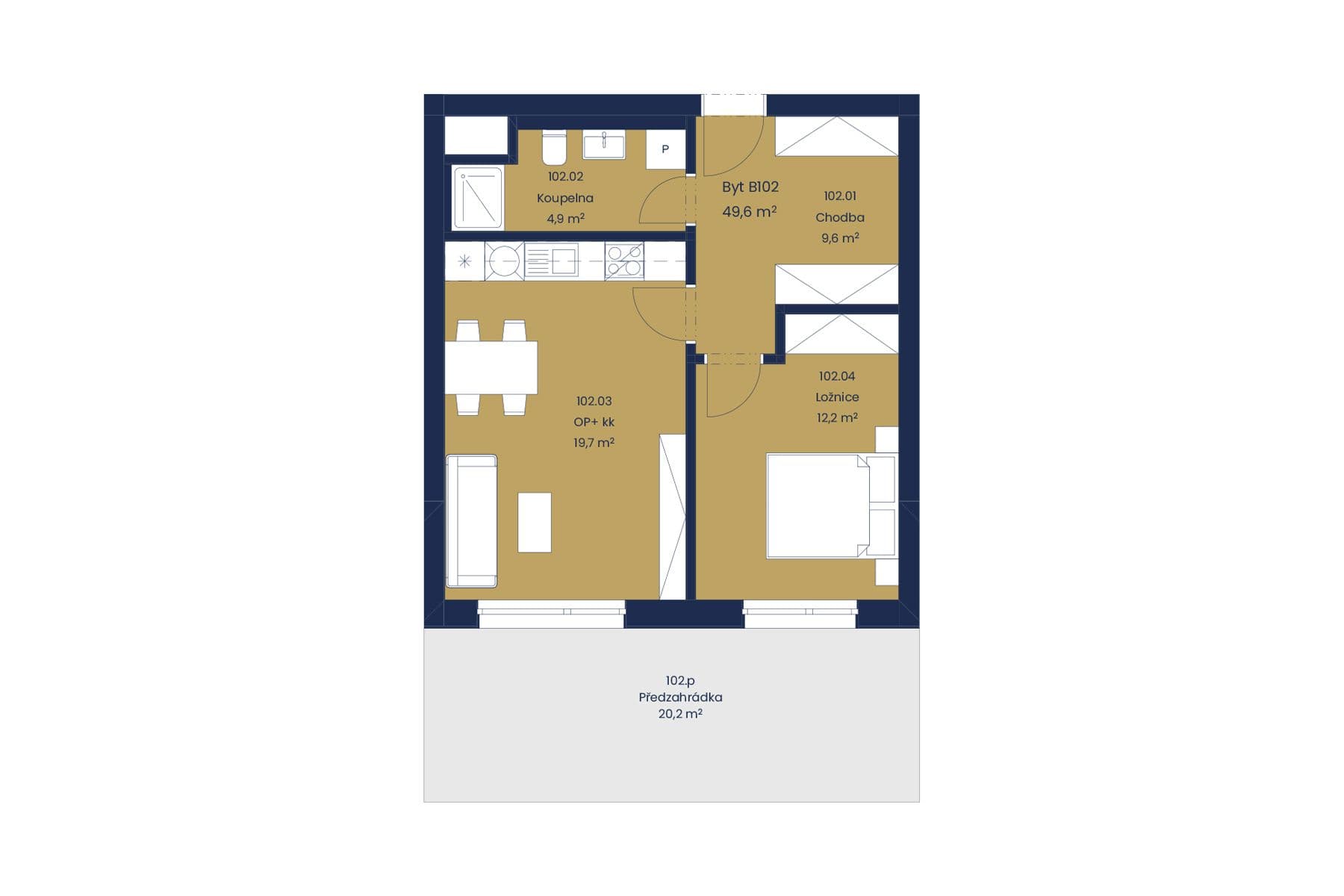 Prodej bytu 2+kk 50 m², Huťská, Kladno, Středočeský kraj Prodej bytu 2+kk 50 m², Huťská, Kladno, Středočeský kraj
