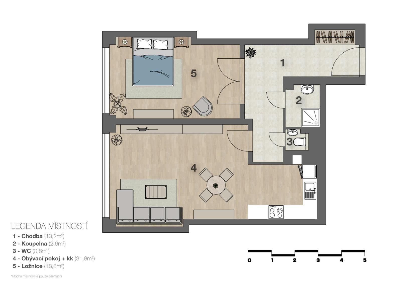 Prodej bytu 2+kk 71 m², Šternberkova, Praha, Praha Prodej bytu 2+kk 71 m², Šternberkova, Praha, Praha