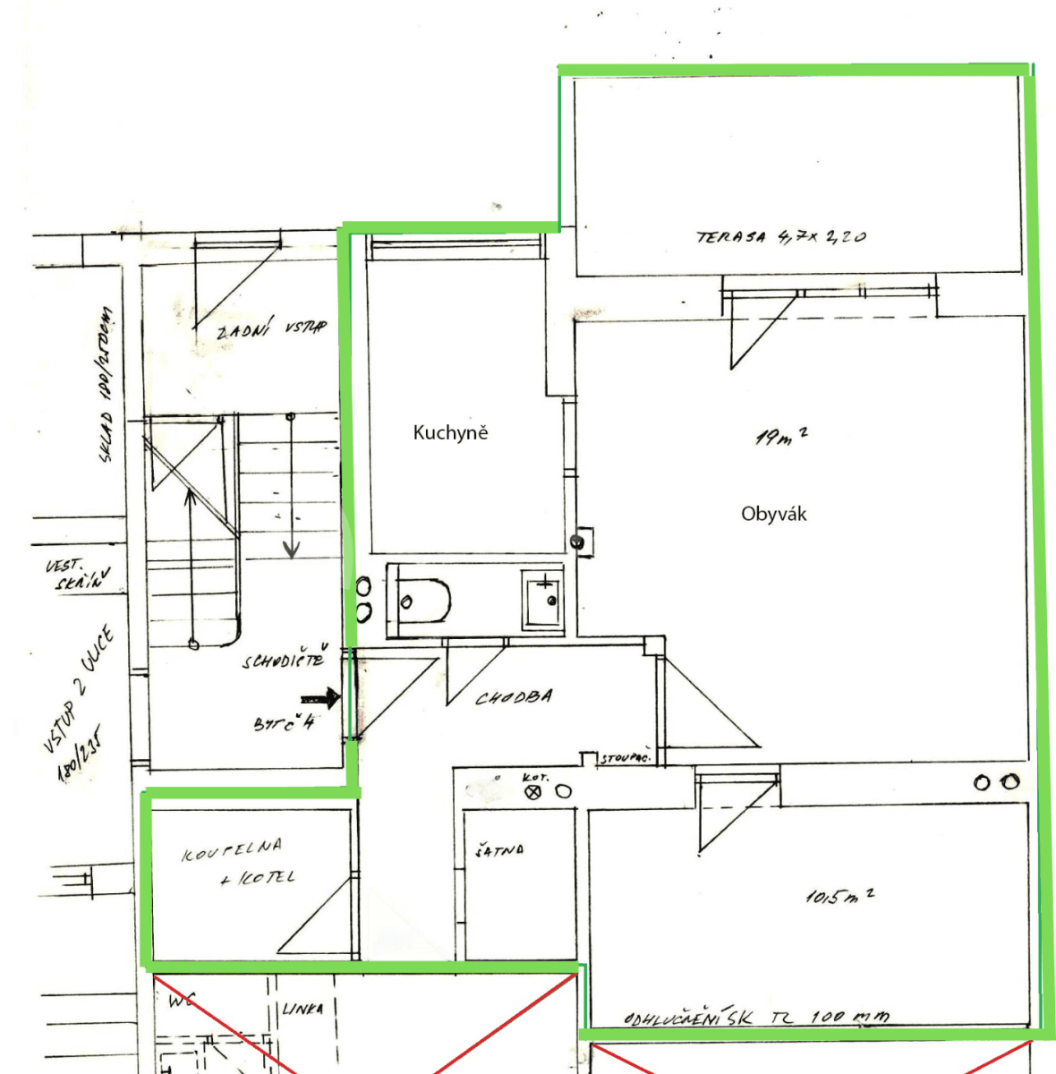Pronájem bytu 2+kk 50 m², Krkoškova, Brno, Jihomoravský kraj Pronájem bytu 2+kk 50 m², Krkoškova, Brno, Jihomoravský kraj