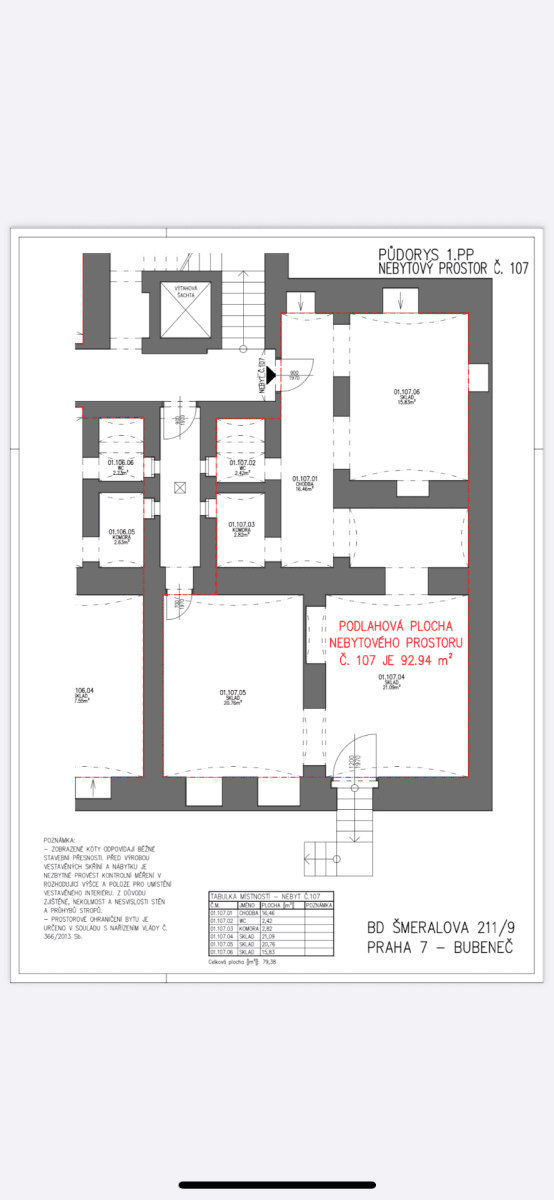 Pronájem nebytového prostoru 80 m², Šmeralova, Praha, Praha Pronájem nebytového prostoru 80 m², Šmeralova, Praha, Praha