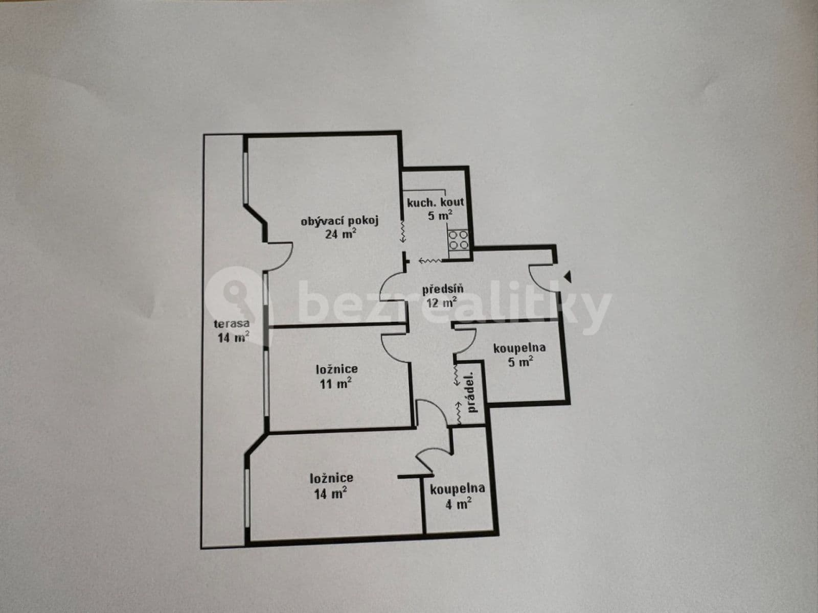 Pronájem bytu 3+1 91 m², Nevanova, Praha, Praha Pronájem bytu 3+1 91 m², Nevanova, Praha, Praha