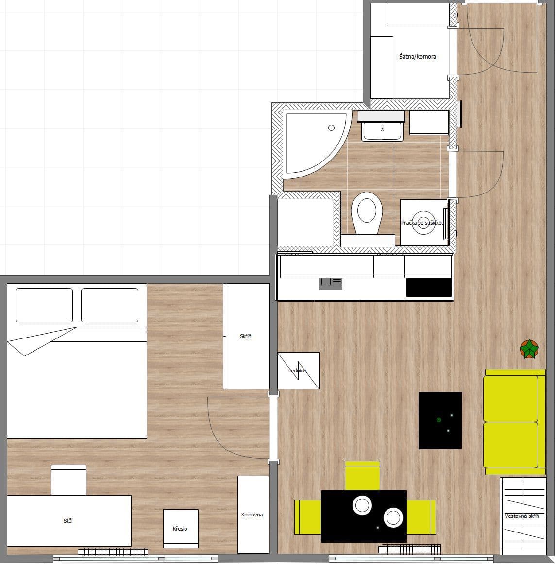 Pronájem bytu 2+kk 39 m², Herčíkova, Brno, Jihomoravský kraj Pronájem bytu 2+kk 39 m², Herčíkova, Brno, Jihomoravský kraj