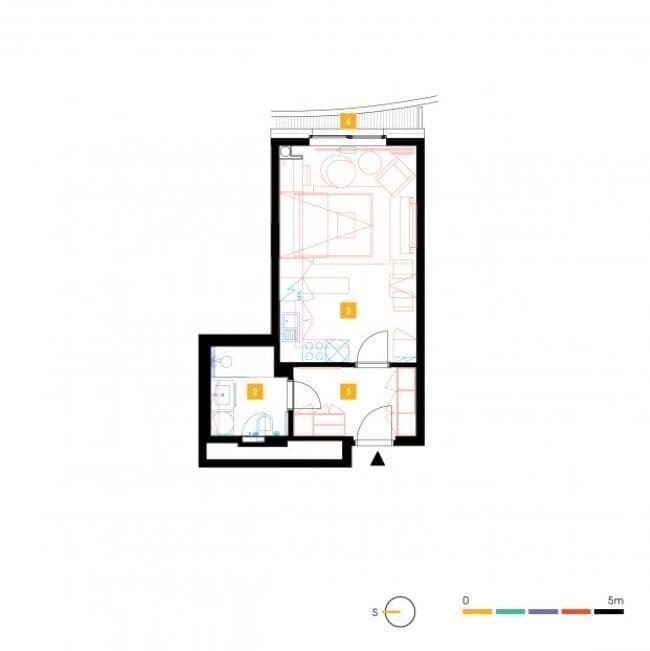 Pronájem bytu 1+kk 30 m², Mukařovského, Praha, Praha Pronájem bytu 1+kk 30 m², Mukařovského, Praha, Praha