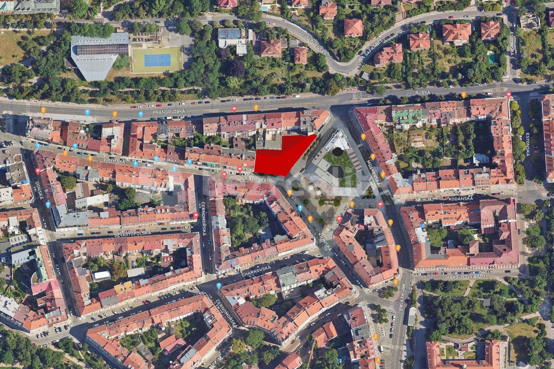 Pronájem bytu 1+kk 32 m², Krymská, Praha, Praha Pronájem bytu 1+kk 32 m², Krymská, Praha, Praha