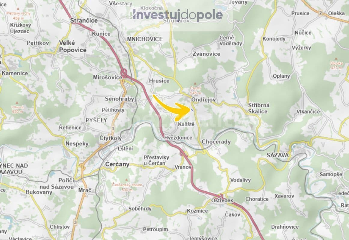 Prodej pozemku 2.796 m², Ondřejov, Středočeský kraj Prodej pozemku 2.796 m², Ondřejov, Středočeský kraj