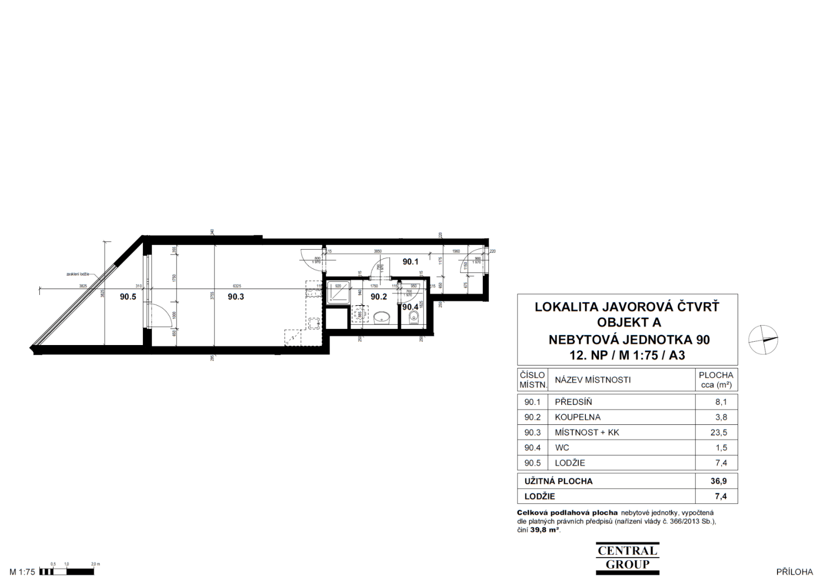 Prodej bytu 1+kk 40 m², Hornoměcholupská, Praha, Praha Prodej bytu 1+kk 40 m², Hornoměcholupská, Praha, Praha