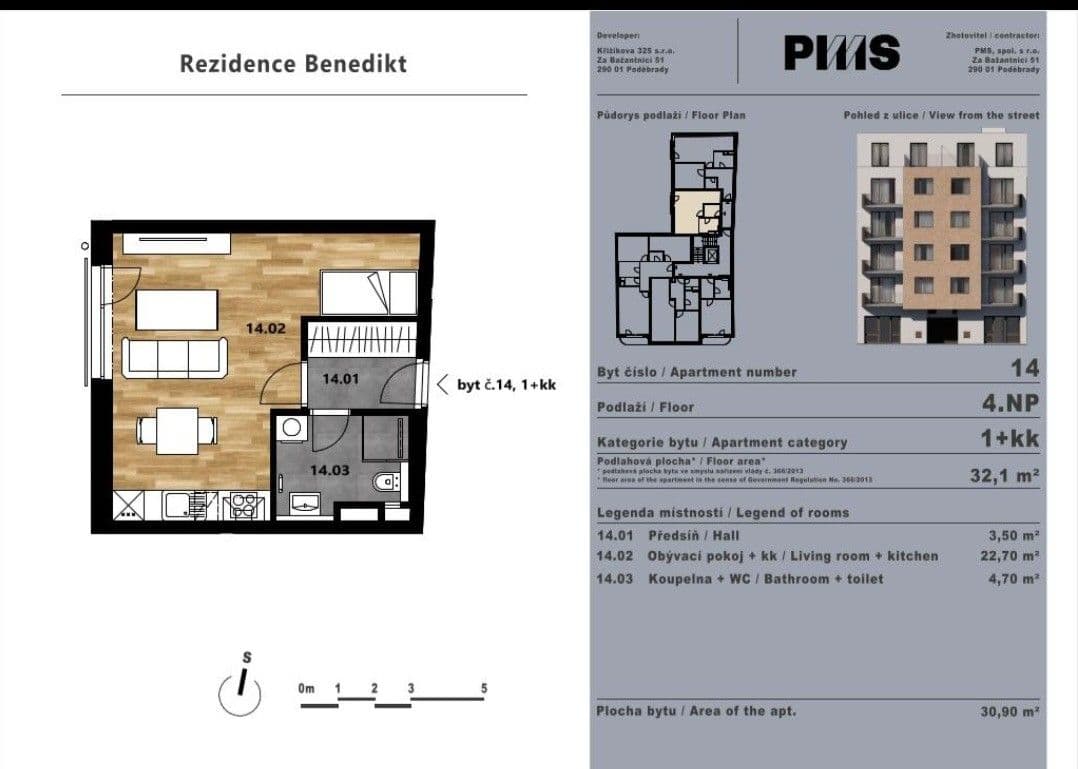 Pronájem bytu 2+kk 30 m², Křižíkova, Praha, Praha Pronájem bytu 2+kk 30 m², Křižíkova, Praha, Praha