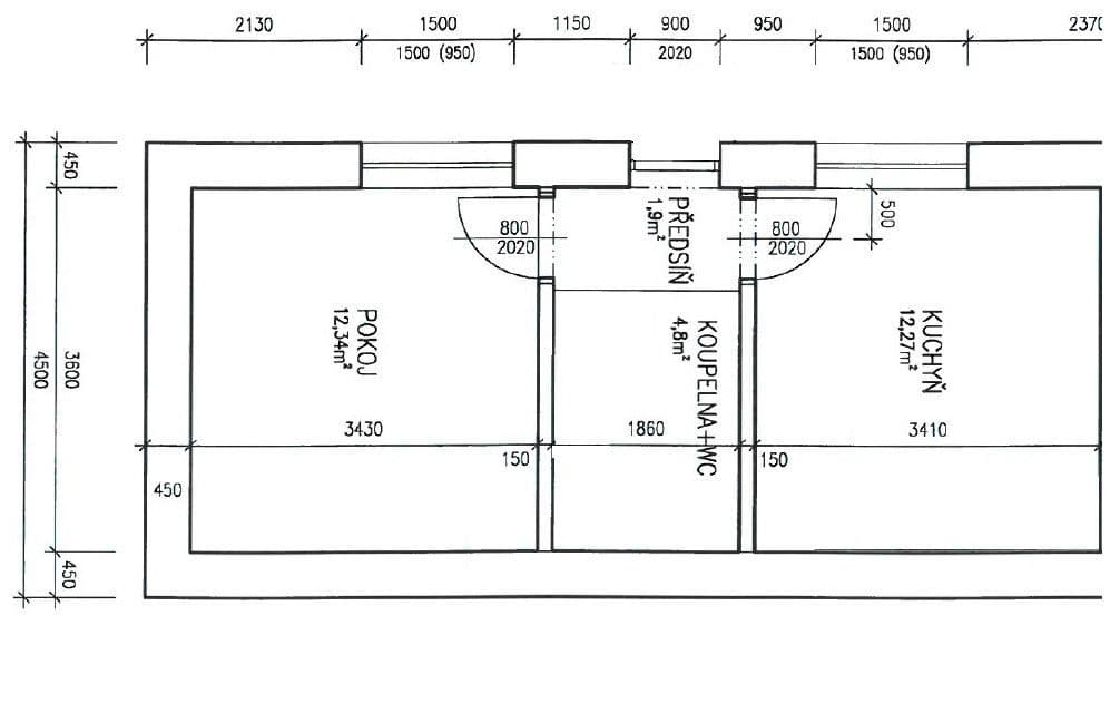 Pronájem bytu 1+1 31 m², Košinova, Brno, Jihomoravský kraj Pronájem bytu 1+1 31 m², Košinova, Brno, Jihomoravský kraj
