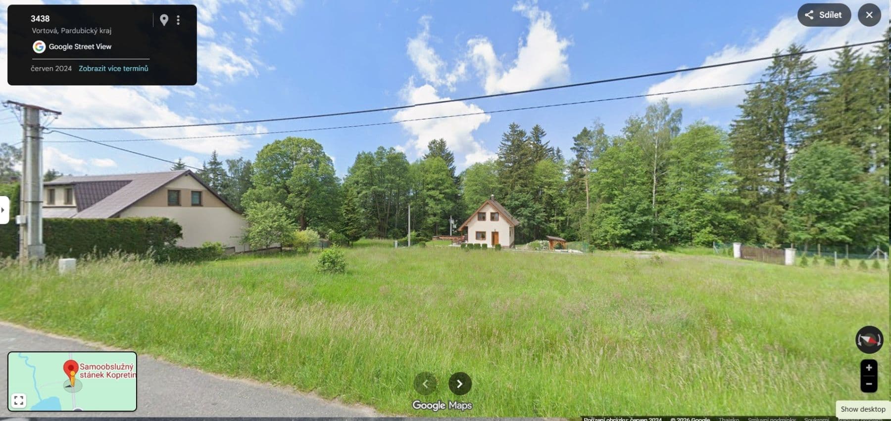 Prodej pozemku 826 m², Vortová, Pardubický kraj Prodej pozemku 826 m², Vortová, Pardubický kraj