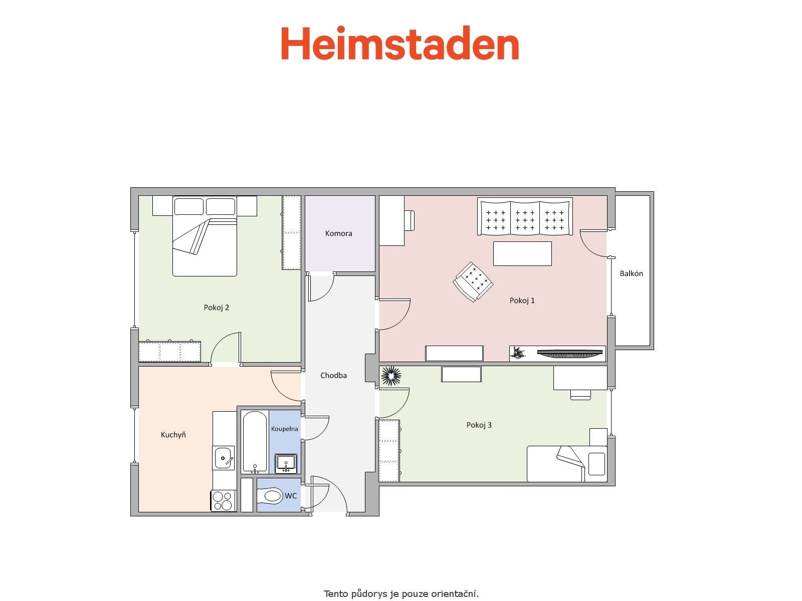 Pronájem bytu 3+1 69 m², Ostravská, Frýdek-Místek, Moravskoslezský kraj Pronájem bytu 3+1 69 m², Ostravská, Frýdek-Místek, Moravskoslezský kraj