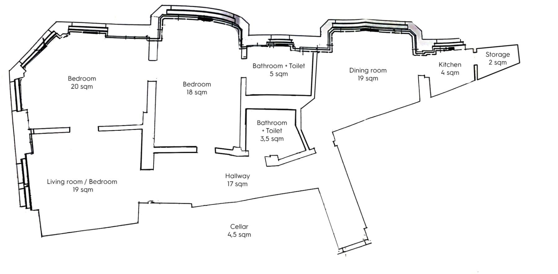Pronájem bytu 4+kk 112 m², Pštrossova, Praha, Praha Pronájem bytu 4+kk 112 m², Pštrossova, Praha, Praha