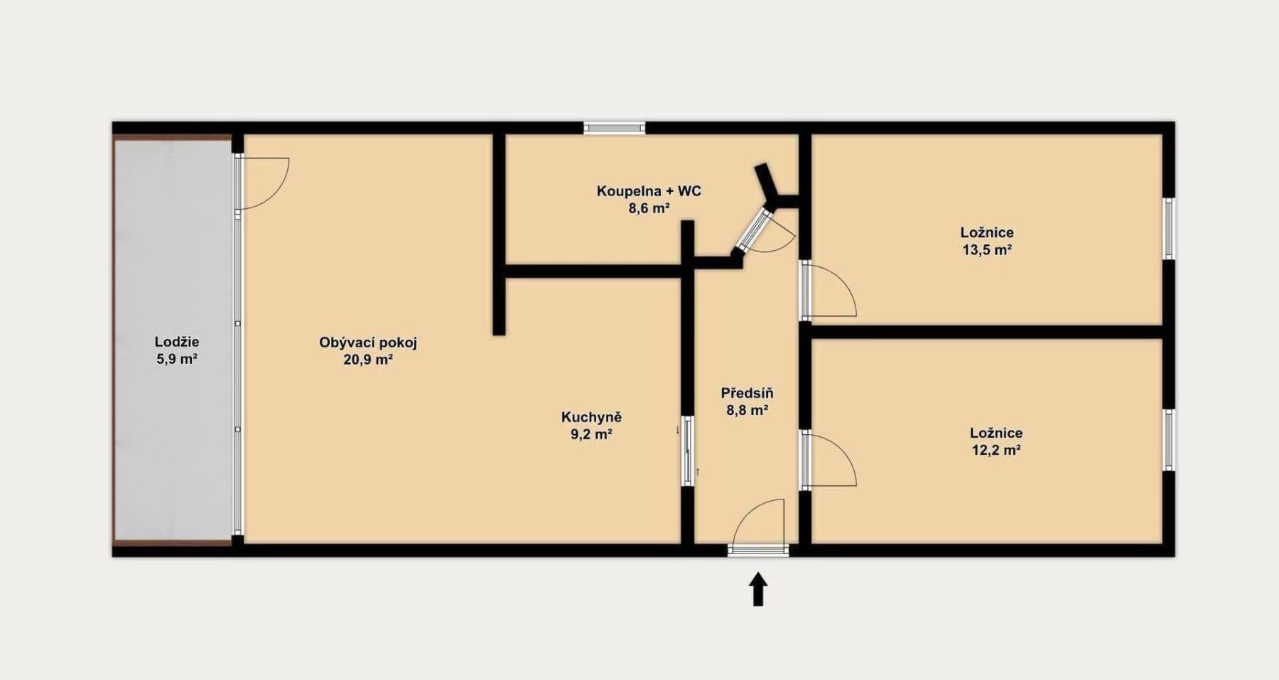 Prodej bytu 3+kk 76 m², Stříbrského, Praha, Praha Prodej bytu 3+kk 76 m², Stříbrského, Praha, Praha