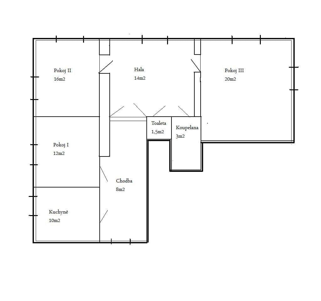 Prodej bytu 3+1 79 m², Prachnerova, Praha, Praha Prodej bytu 3+1 79 m², Prachnerova, Praha, Praha