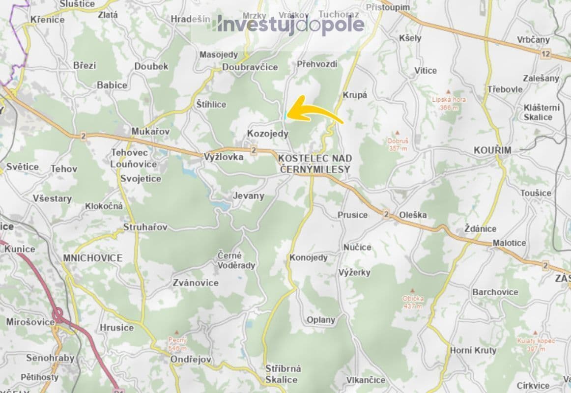 Prodej pozemku 3.282 m², Kostelec nad Černými lesy, Středočeský kraj Prodej pozemku 3.282 m², Kostelec nad Černými lesy, Středočeský kraj