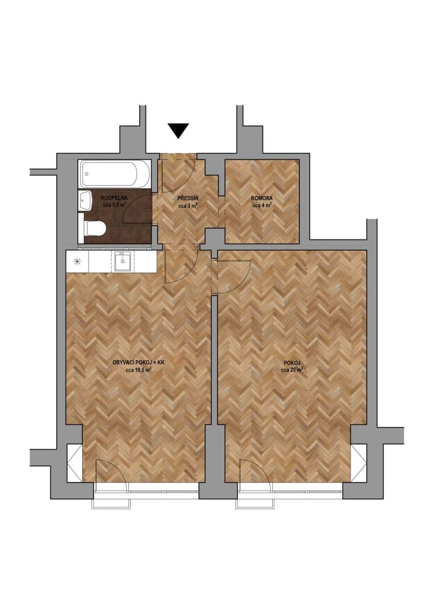 Pronájem bytu 2+kk 50 m², Milady Horákové, Brno, Jihomoravský kraj Pronájem bytu 2+kk 50 m², Milady Horákové, Brno, Jihomoravský kraj