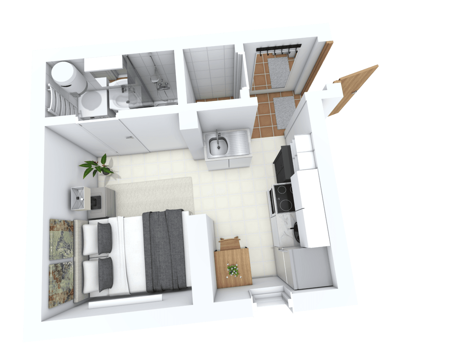 Pronájem bytu 1+kk 20 m², Roháčova, Praha, Praha Pronájem bytu 1+kk 20 m², Roháčova, Praha, Praha