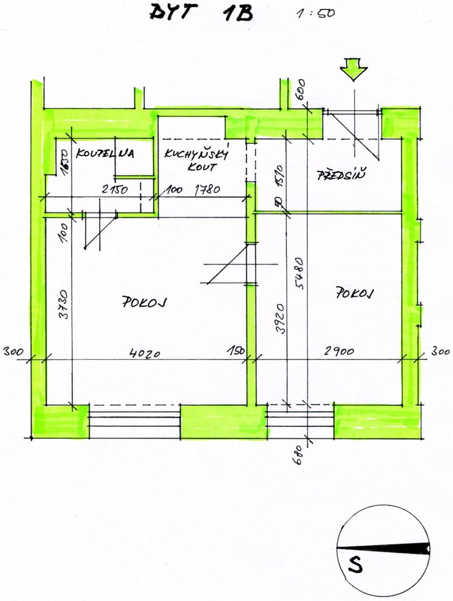 Pronájem bytu 2+kk 40 m², Šumavská, Praha, Praha Pronájem bytu 2+kk 40 m², Šumavská, Praha, Praha