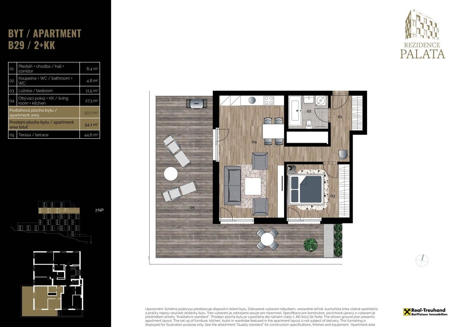 Pronájem bytu 2+kk 54 m², Holečkova, Praha, Praha Pronájem bytu 2+kk 54 m², Holečkova, Praha, Praha