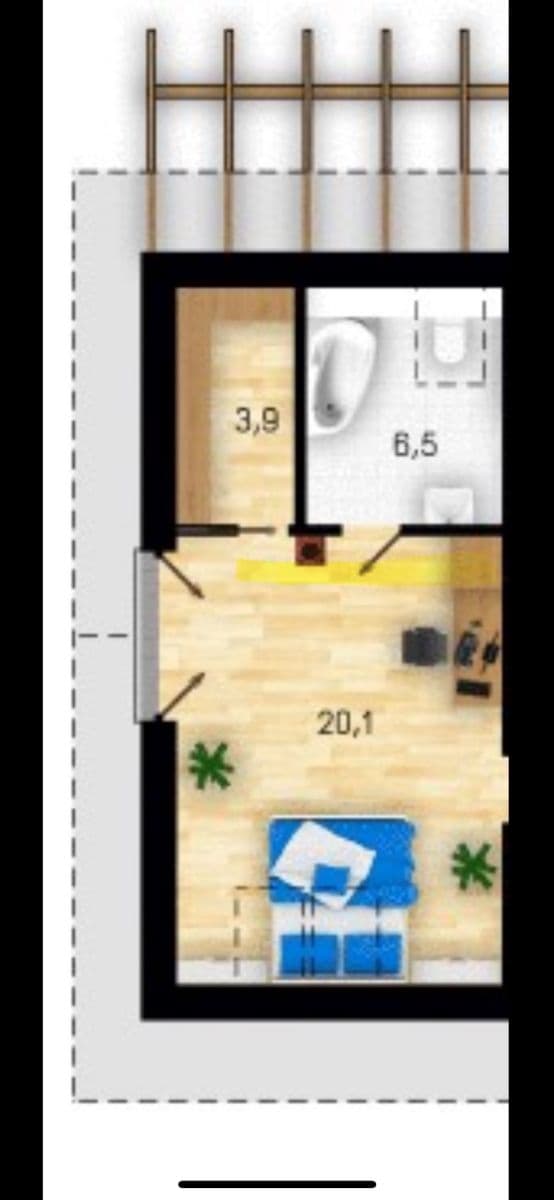 Pronájem bytu 1+kk 31 m², Sedláčkova, Roztoky, Středočeský kraj Pronájem bytu 1+kk 31 m², Sedláčkova, Roztoky, Středočeský kraj