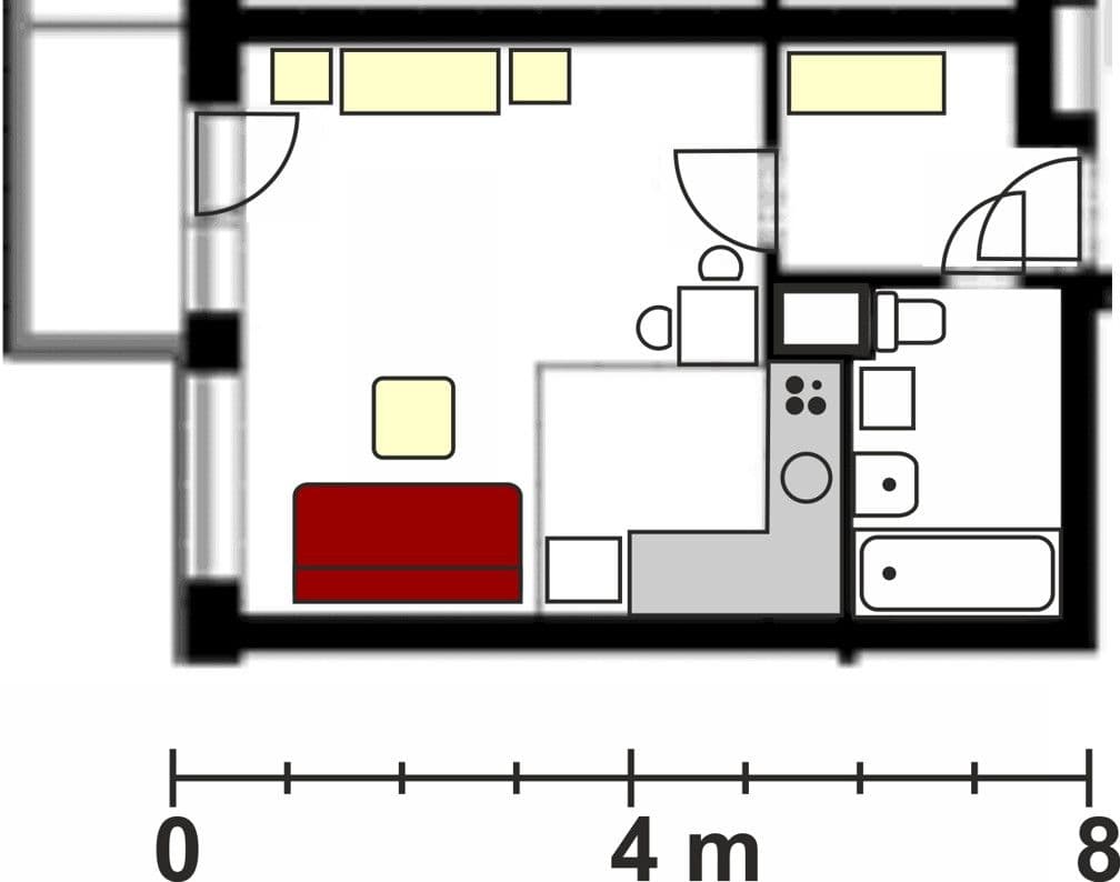 Pronájem bytu 1+kk 37 m², Boloňská, Praha, Praha Pronájem bytu 1+kk 37 m², Boloňská, Praha, Praha