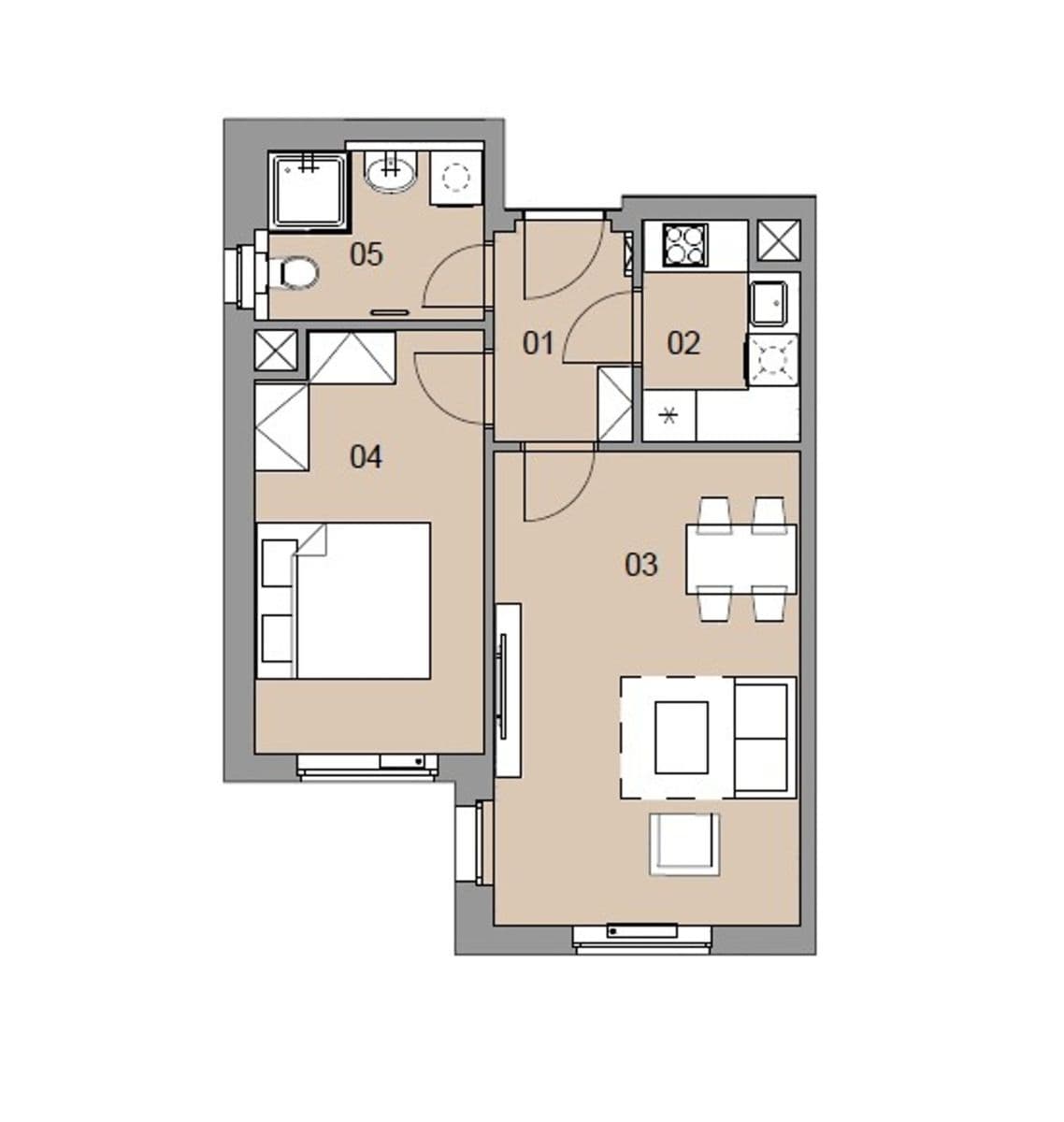 Pronájem bytu 2+1 43 m², Magisterská, Plzeň, Plzeňský kraj Pronájem bytu 2+1 43 m², Magisterská, Plzeň, Plzeňský kraj