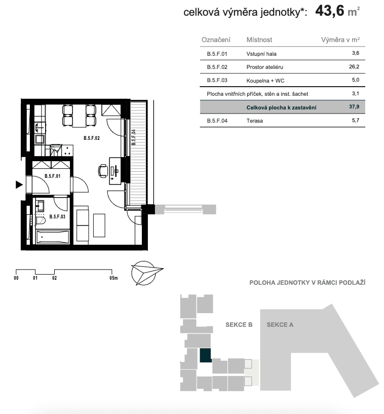 Pronájem bytu 1+kk 44 m², třída Generála Píky, Brno, Jihomoravský kraj Pronájem bytu 1+kk 44 m², třída Generála Píky, Brno, Jihomoravský kraj