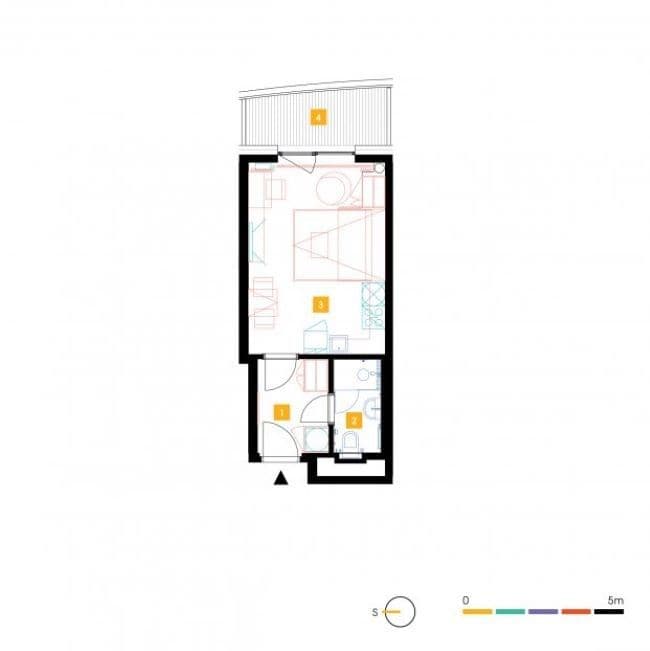 Pronájem bytu 1+kk 27 m², Mukařovského, Praha, Praha Pronájem bytu 1+kk 27 m², Mukařovského, Praha, Praha