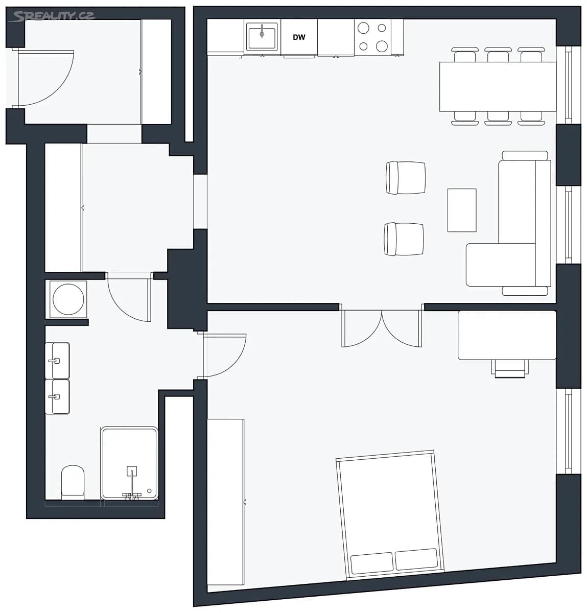 Pronájem bytu 2+kk 71 m², Újezd, Praha, Praha Pronájem bytu 2+kk 71 m², Újezd, Praha, Praha