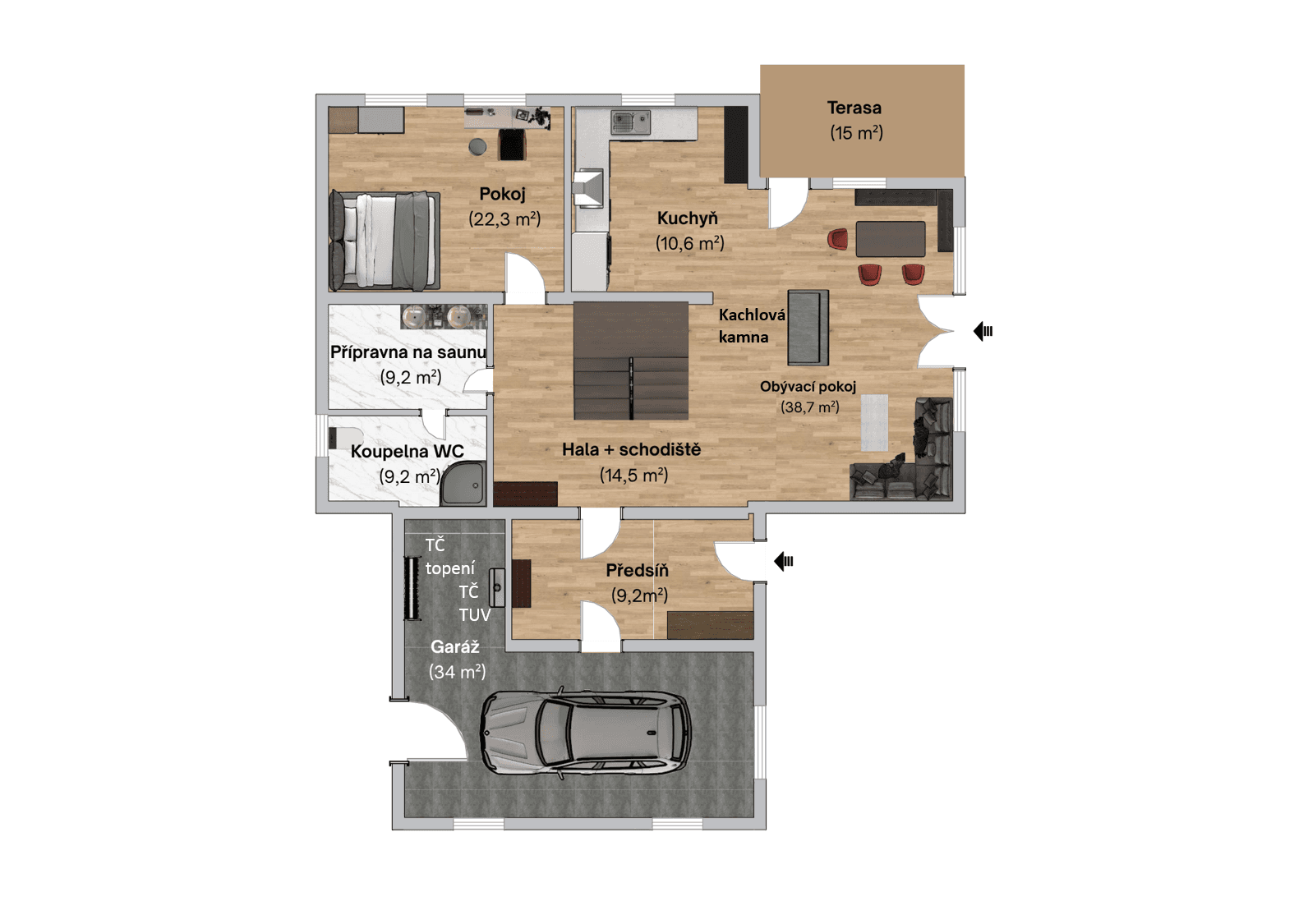 Prodej domu 296 m², pozemek 1.181 m², Ke Kaménce, Louňovice, Středočeský kraj Prodej domu 296 m², pozemek 1.181 m², Ke Kaménce, Louňovice, Středočeský kraj