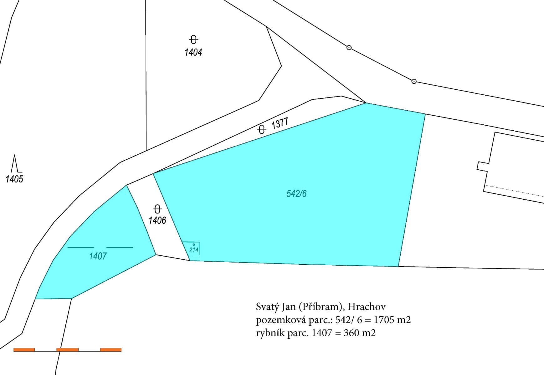 Prodej pozemku 2.065 m², Svatý Jan, Středočeský kraj Prodej pozemku 2.065 m², Svatý Jan, Středočeský kraj
