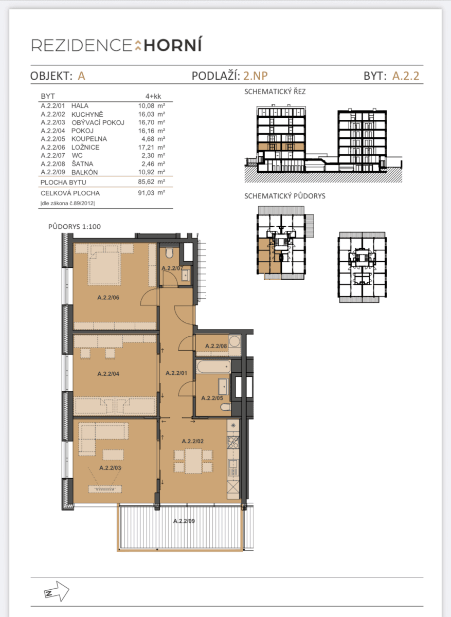Pronájem bytu 3+kk 91 m², Horní, Brno, Jihomoravský kraj Pronájem bytu 3+kk 91 m², Horní, Brno, Jihomoravský kraj