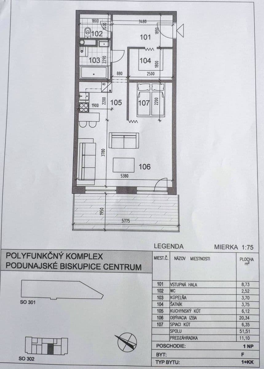Pronájem bytu 1+1 52 m², Uzbecká, Podunajské Biskupice, Bratislavský kraj Pronájem bytu 1+1 52 m², Uzbecká, Podunajské Biskupice, Bratislavský kraj