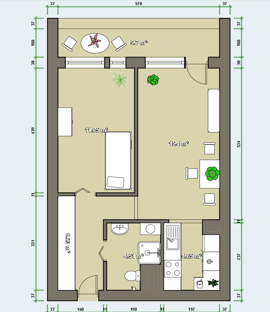 Pronájem bytu 2+kk 42 m², Anny Drabíkové, Praha, Praha Pronájem bytu 2+kk 42 m², Anny Drabíkové, Praha, Praha
