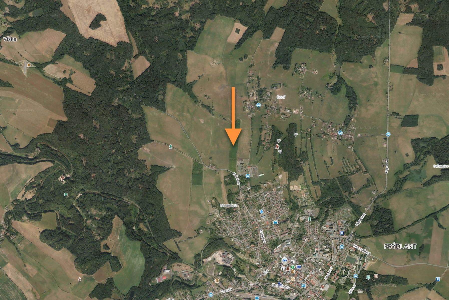 Prodej pozemku 50.397 m², Frýdlant, Liberecký kraj Prodej pozemku 50.397 m², Frýdlant, Liberecký kraj