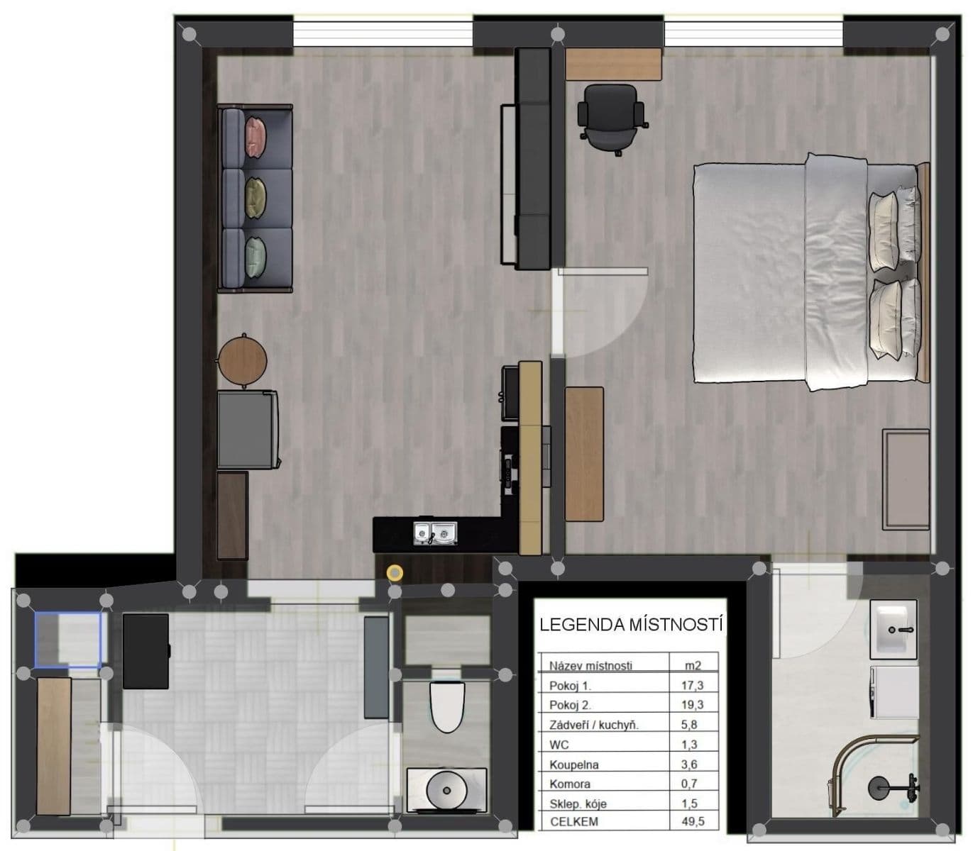 Pronájem bytu 2+kk 50 m², Jana Želivského, Praha, Praha Pronájem bytu 2+kk 50 m², Jana Želivského, Praha, Praha
