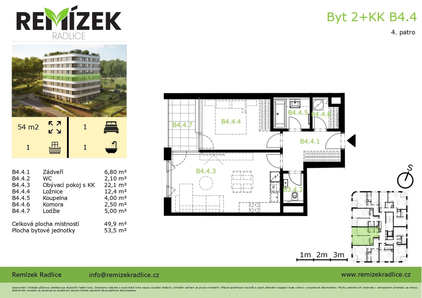Pronájem bytu 2+kk 59 m², U Komína, Praha, Praha Pronájem bytu 2+kk 59 m², U Komína, Praha, Praha