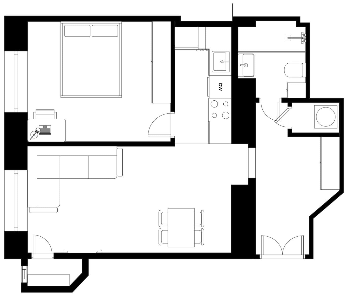 Prodej bytu 2+kk 48 m², Čiklova, Praha, Praha Prodej bytu 2+kk 48 m², Čiklova, Praha, Praha