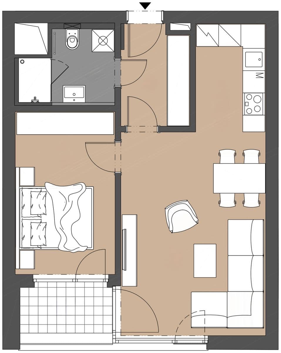 Pronájem bytu 2+kk 54 m², Plzeňská, Praha, Praha Pronájem bytu 2+kk 54 m², Plzeňská, Praha, Praha