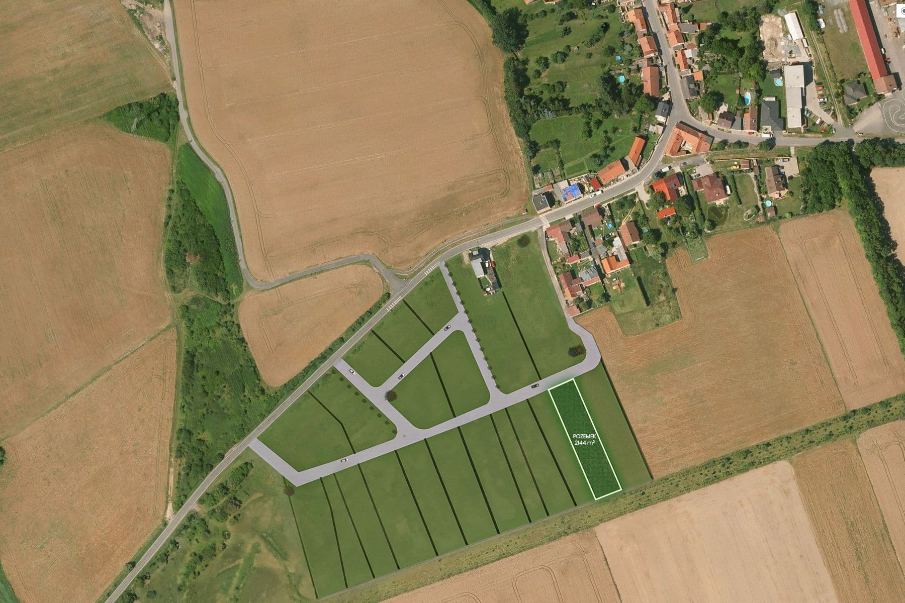 Prodej pozemku 2.145 m², Dolany, Dolany, Středočeský kraj Prodej pozemku 2.145 m², Dolany, Dolany, Středočeský kraj