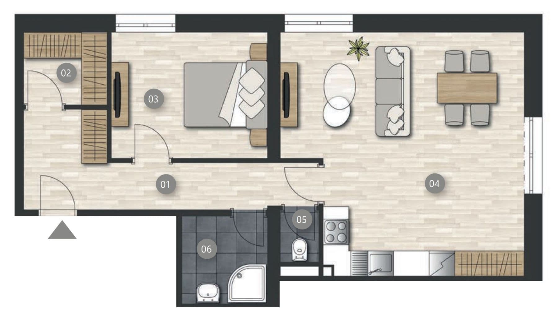 Pronájem bytu 2+kk 62 m², Cedrová, Jesenice, Středočeský kraj Pronájem bytu 2+kk 62 m², Cedrová, Jesenice, Středočeský kraj