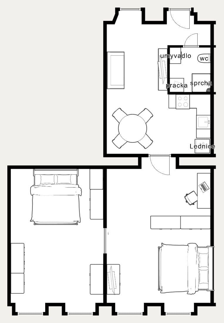 Pronájem bytu 3+kk 75 m², Lidická, Praha, Praha Pronájem bytu 3+kk 75 m², Lidická, Praha, Praha