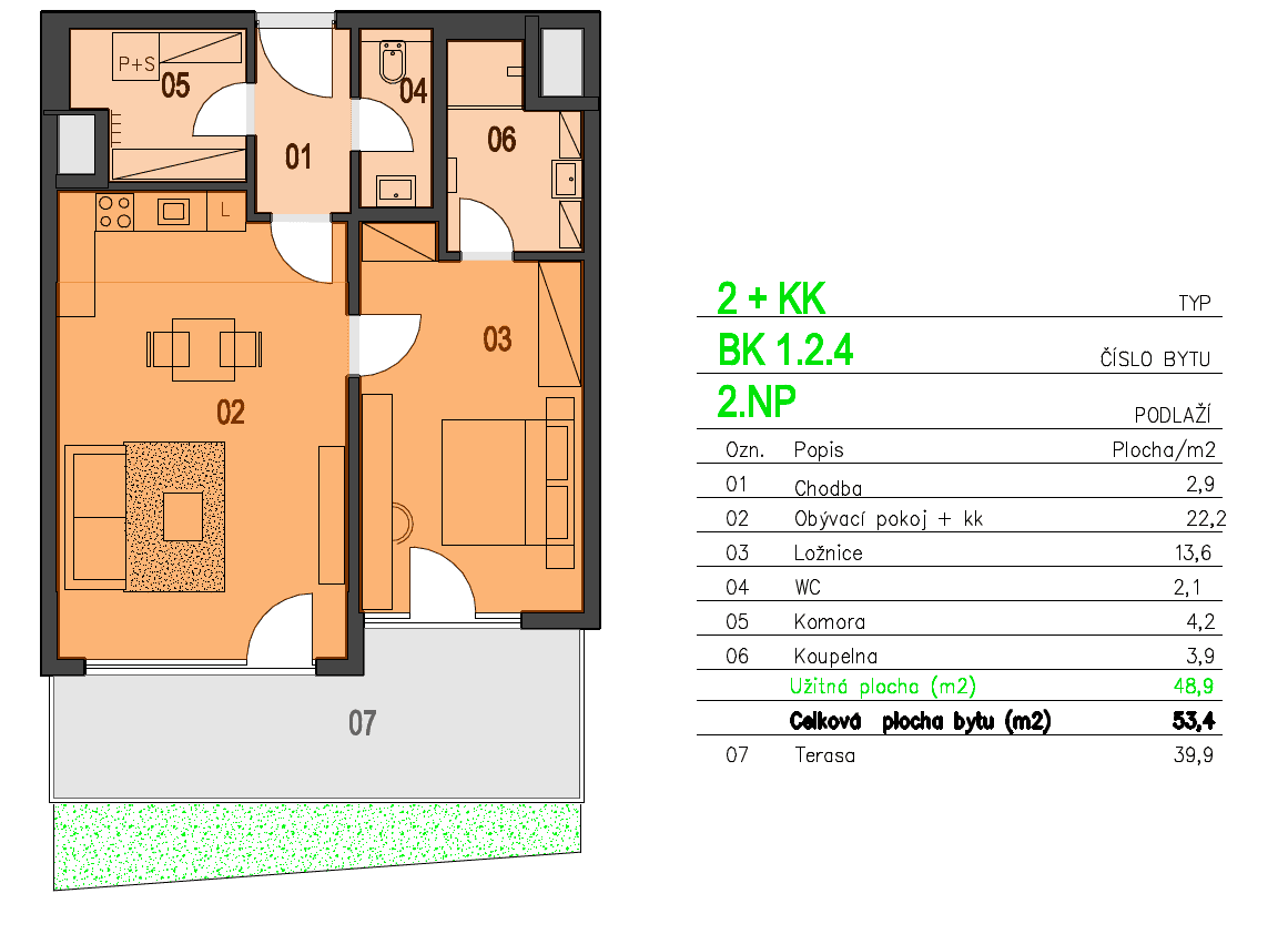 Pronájem bytu 2+kk 53 m², U Plynárny, Praha, Praha Pronájem bytu 2+kk 53 m², U Plynárny, Praha, Praha