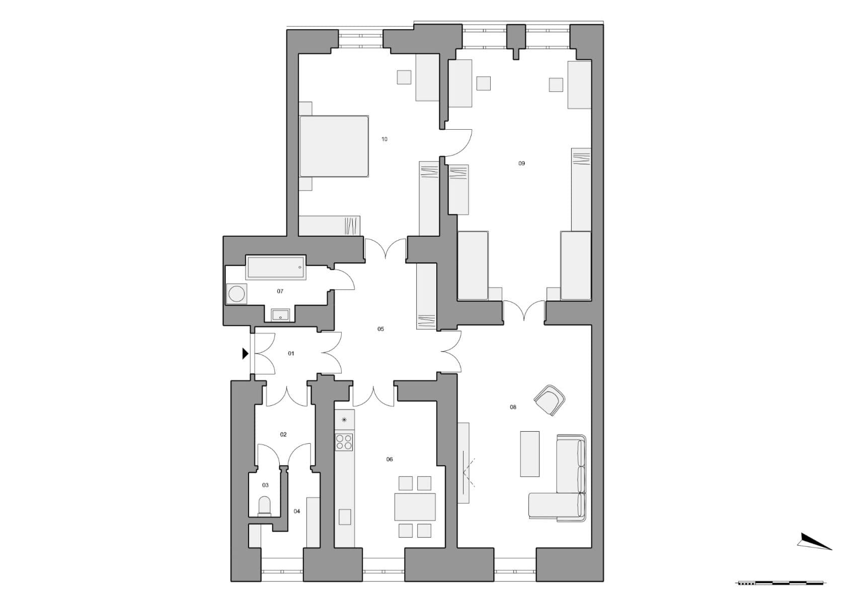 Prodej bytu 3+1 150 m², Karlínské náměstí, Praha, Praha Prodej bytu 3+1 150 m², Karlínské náměstí, Praha, Praha