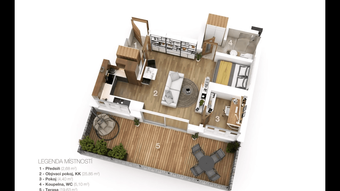 Prodej bytu 1+kk 58 m², Patočkova, Praha, Praha Prodej bytu 1+kk 58 m², Patočkova, Praha, Praha